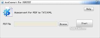 AceConvert For PDF2TXT screenshot