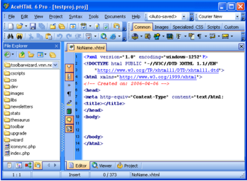 AceHTML 6 Pro screenshot