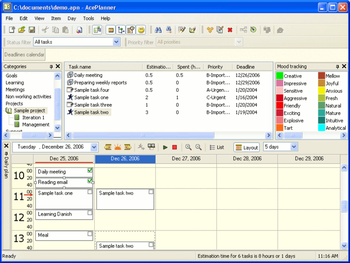AcePlanner screenshot 2