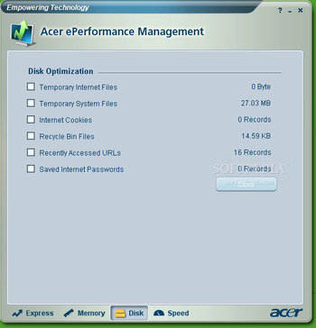 Acer ePerformance Management screenshot 2