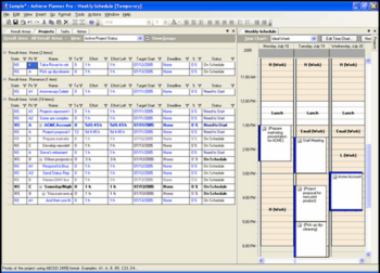 Achieve Planner screenshot