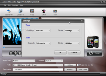 Acker DVD Audio Ripper screenshot 3