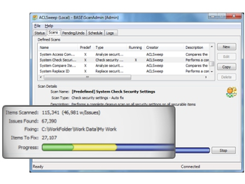 ACLSweep for Windows Vista/2008/Win 7 screenshot