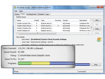 ACLSweep for Windows XP/2003 screenshot