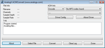 ACM Convert screenshot