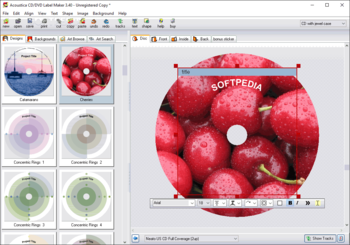 Acoustica CD/DVD Label Maker screenshot