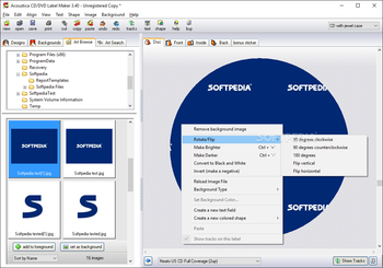 Acoustica CD/DVD Label Maker screenshot 2