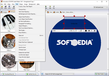 Acoustica CD/DVD Label Maker screenshot 6