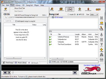 Acoustica MP3 CD Burner screenshot 4