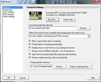 Acoustica MP3 To Wave Converter Plus screenshot 2