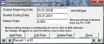 AcQuest Tax Penalty & Interest Evaluator screenshot 4