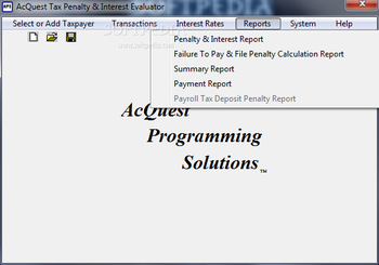 AcQuest Tax Penalty & Interest Evaluator screenshot 7