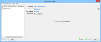 Acquia Dev Desktop screenshot