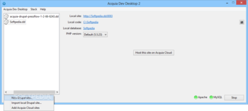 Acquia Dev Desktop screenshot 4