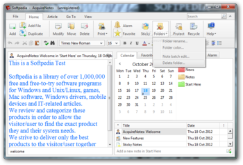 AcquireNotes screenshot 2