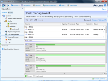 Acronis Backup Advanced for Windows Server Essentials screenshot 3