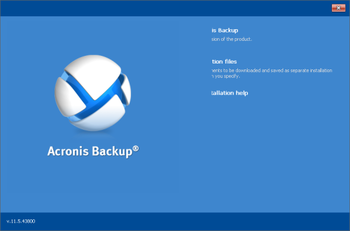 Acronis Backup Advanced Universal License screenshot