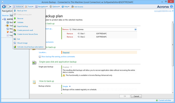 Acronis Backup for PC screenshot 2