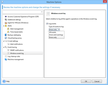 Acronis Backup for Windows Server Essentials screenshot 21