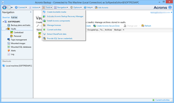 Acronis Backup for Windows Server Essentials screenshot 4