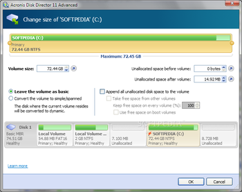 Acronis Disk Director 11 Advanced Workstation screenshot 3