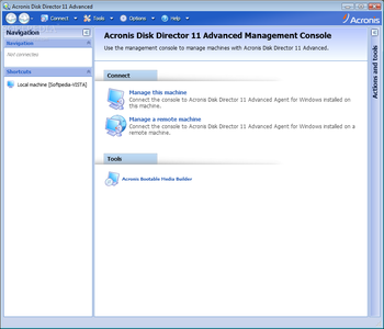 Acronis Disk Director Advanced Server screenshot