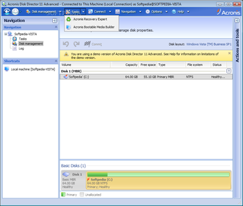 Acronis Disk Director Advanced Server screenshot 10