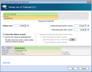 Acronis Disk Director Advanced Server screenshot 4