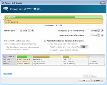 Acronis Disk Director Home screenshot 3