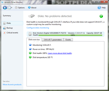 Acronis Drive Monitor screenshot 2