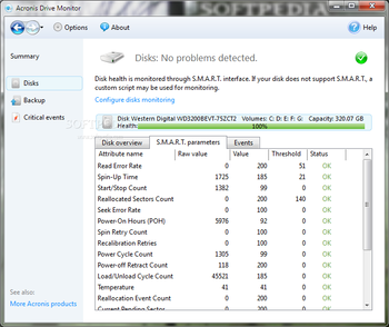 Acronis Drive Monitor screenshot 3