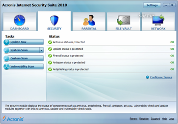 Acronis Internet Security Suite screenshot 3