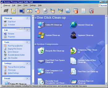 Acronis Power Utilities screenshot 4