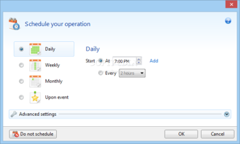 Acronis Small Office: Server Cloud Backup screenshot 3