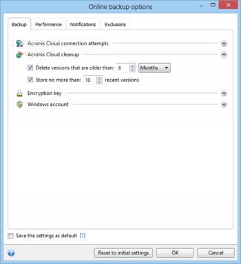 Acronis Small Office: Server Cloud Backup screenshot 8