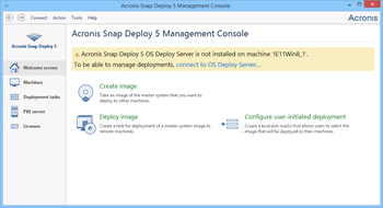 Acronis Snap Deploy screenshot