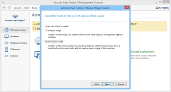 Acronis Snap Deploy screenshot 2