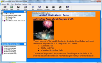 AcsSoft Photo Movie Album screenshot