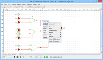 ACTEL ACT1 mux-based logic cell screenshot 2