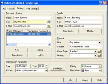 ActFax screenshot 2