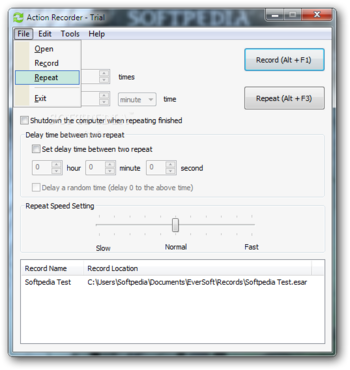 Action Recorder screenshot 2