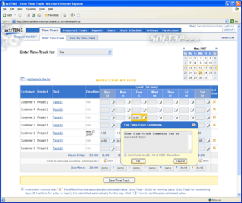 actiTIME screenshot 2