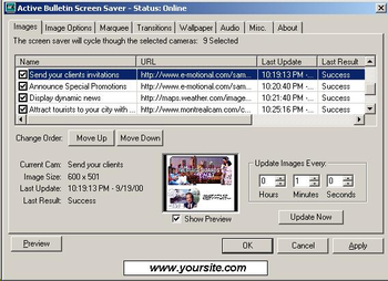 Active Bulletin Screen Saver screenshot