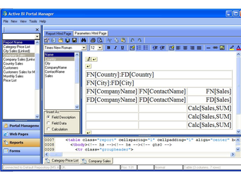 Active Business Intelligence Portal screenshot 2