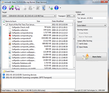 Active@ Data CD/DVD/Blu-ray Burner screenshot