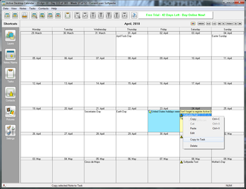 Active Desktop Calendar screenshot 2