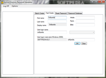 Active Directory Password Generator screenshot