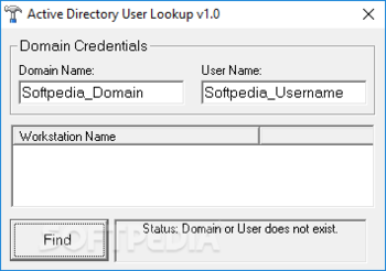 Active Directory User Lookup screenshot