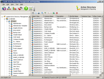 Active Directory User Manager screenshot