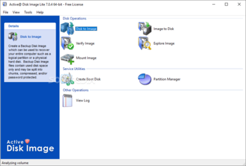 Active@ Disk Image Lite screenshot